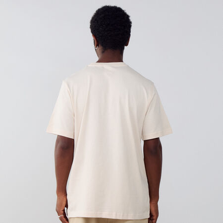 ADIDAS ORIGINALS TEE SHIRT ESSENTIAL BEIGE/BLANC HEREN