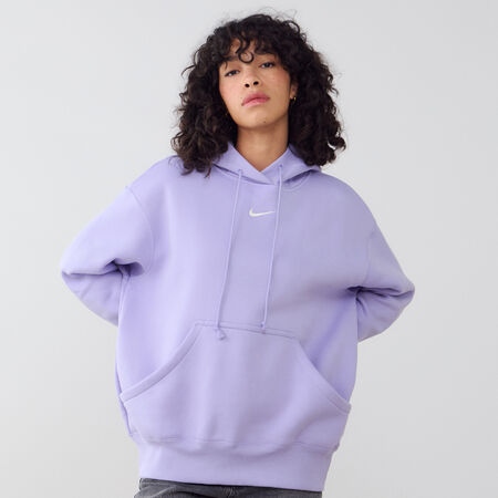 NIKE HOODIE PHOENIX LONG OVERSIZED VIOLET/BLANC FEMME
