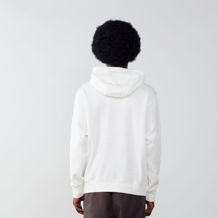 NIKE HOODIE CLUB SMALL LOGO ECRU HOMME