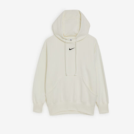 NIKE HOODIE PHOENIX LONG OVERSIZED ECRU DAMES