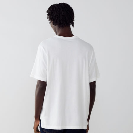 JORDAN TEE SHIRT CENTERED LOGO BLANC/NOIR HOMME