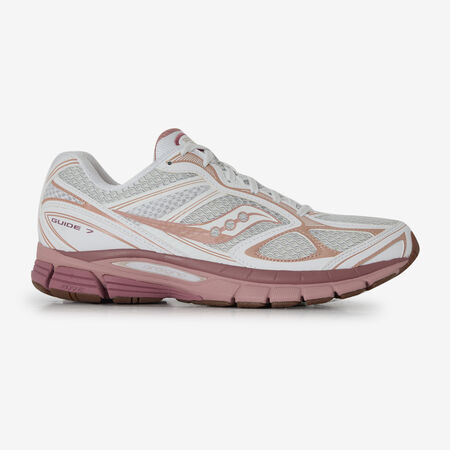 SAUCONY PROGRID GUIDE 7 BLANC/ROSE HOMME