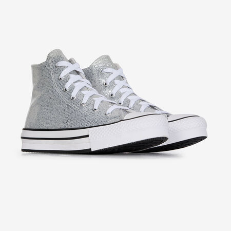CONVERSE CHUCK TAYLOR ALL STAR LIFT HI ARGENT JUNIOR