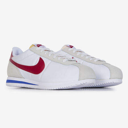 NIKE CORTEZ NYLON OG BLANC/ROUGE HOMME