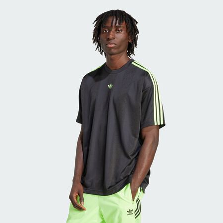 ADIDAS ORIGINALS MAILLOT ADICOLOR JACQUARD NOIR/VERT HOMME
