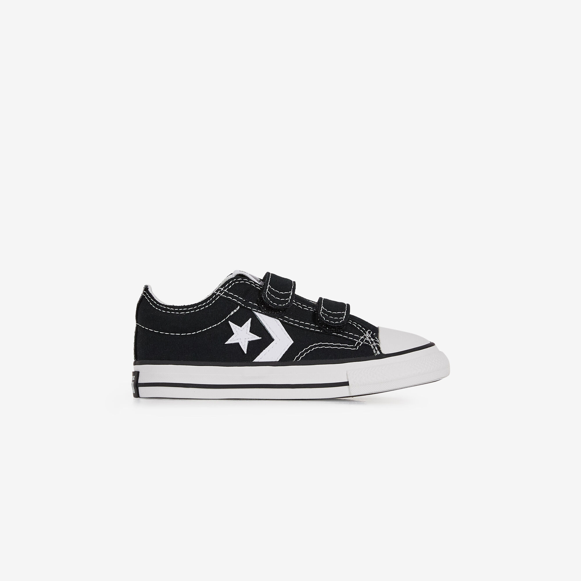 Converse star deals player zwart