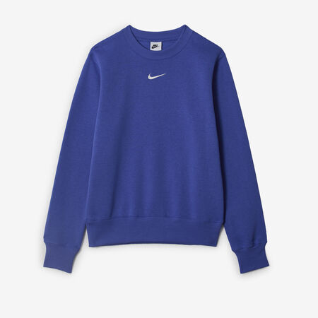 NIKE SWEAT CREW CLUB CENTERED LOGO BLEU FEMME