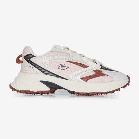 LACOSTE l00 L003 NEO SHOT BLANC/BORDEAUX DAMES