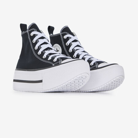 CONVERSE chuck taylor all star CHUCK TAYLOR ALL STAR LIFT DOUBLE STACK NOIR/BLANC JUNIOR