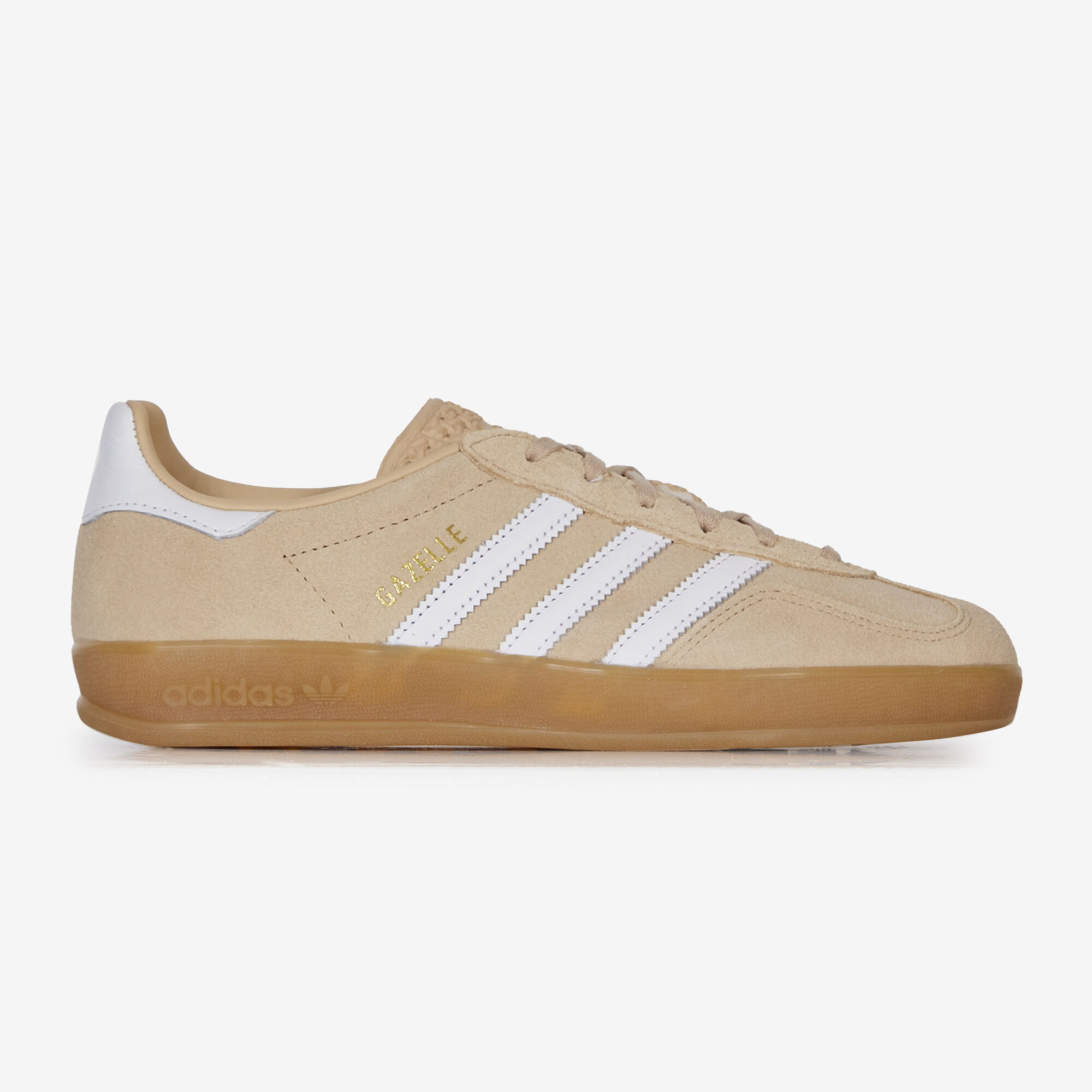 ADIDAS ORIGINALS GAZELLE INDOOR BEIGE WIT SNEAKERS DAMES Courir.be
