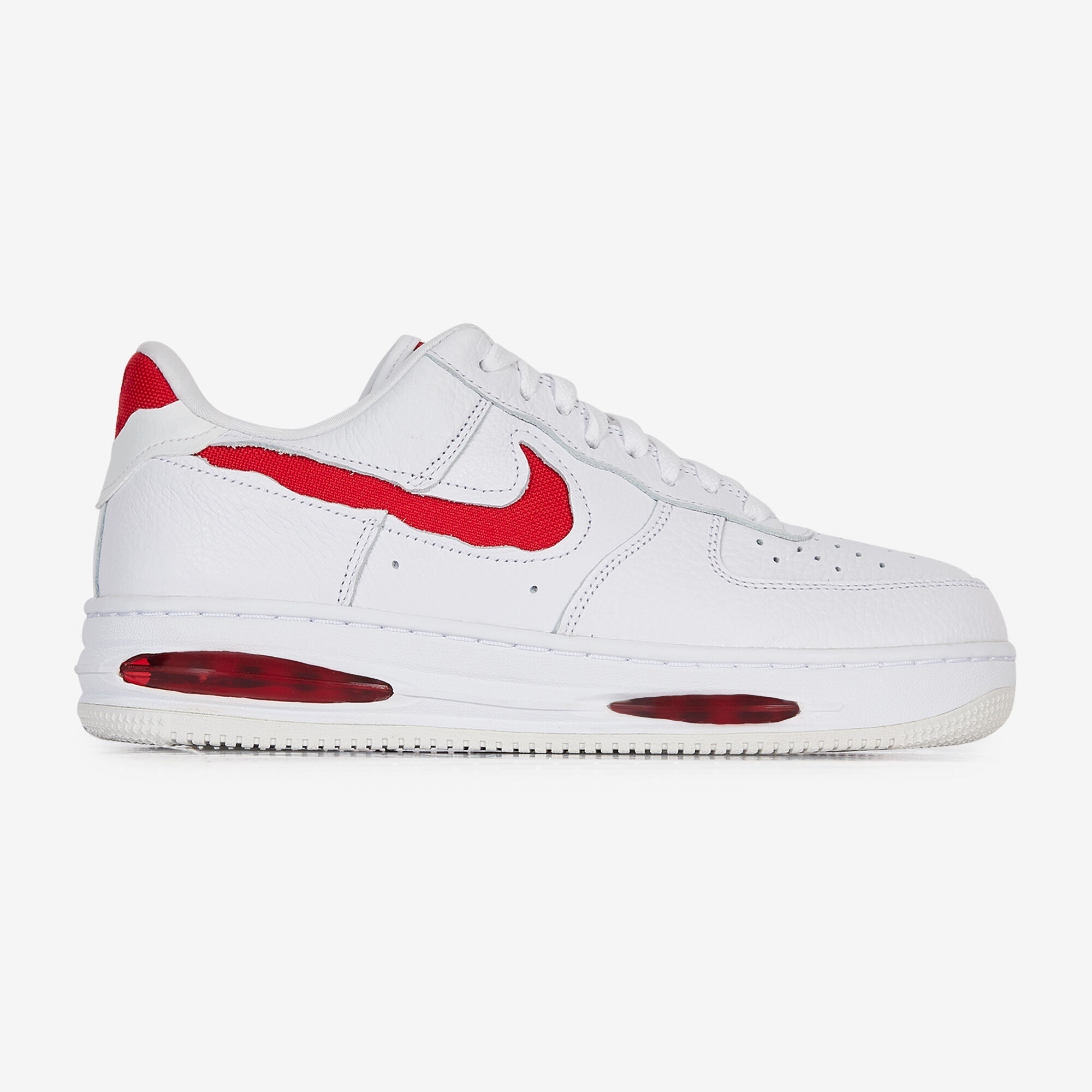 NIKE AIR FORCE 1 LOW EVO WIT ROOD SNEAKERS HEREN Courir.be