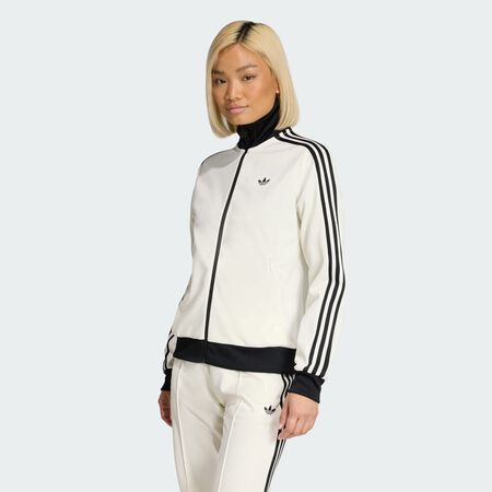 ADIDAS ORIGINALS JACKET FZ CLASSIC ECRU/NOIR DAMES