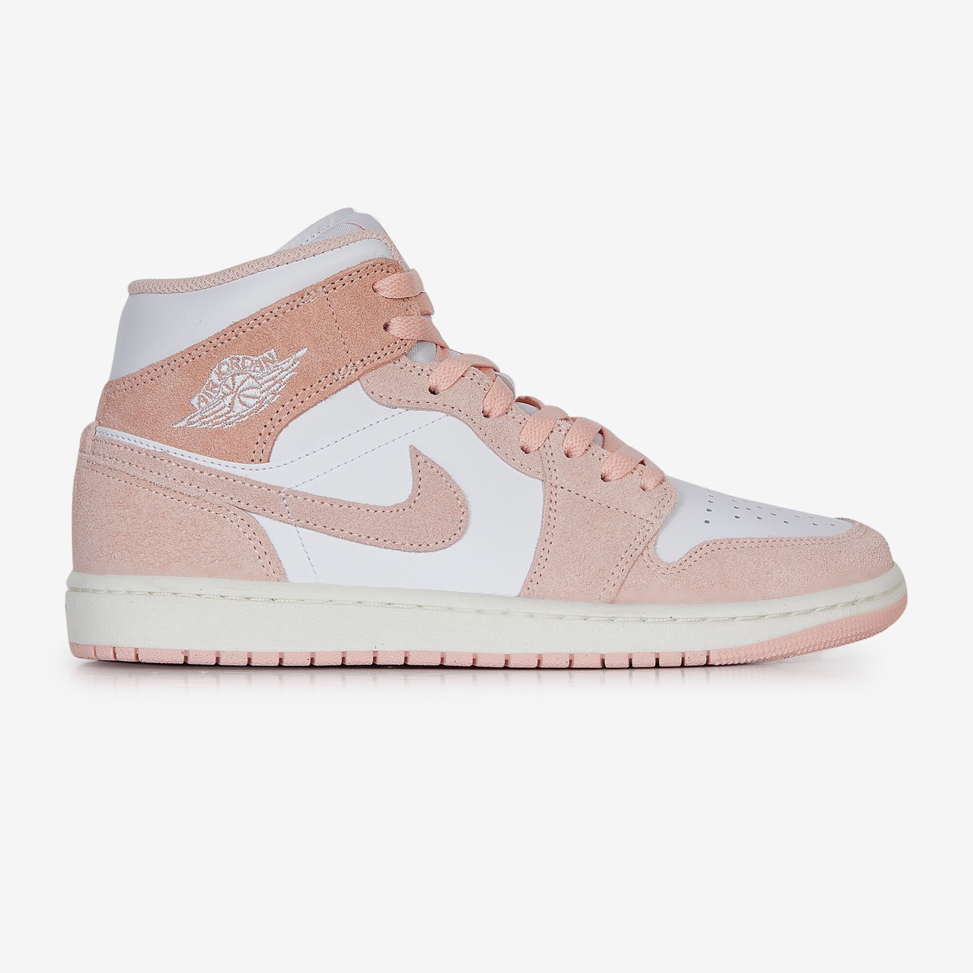 JORDAN AIR JORDAN 1 MID SE BLANC ROSE SNEAKERS HOMME Courir.be