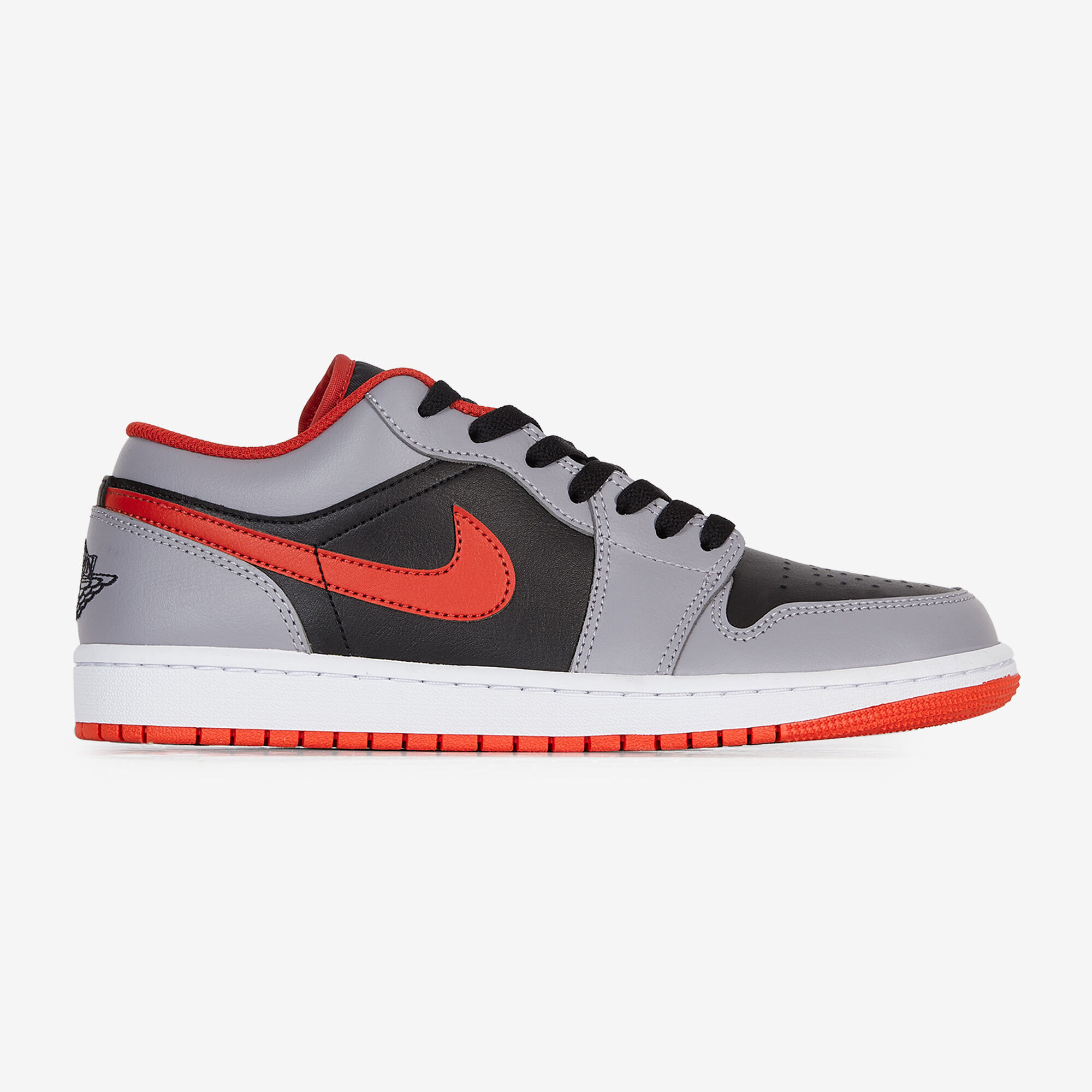 JORDAN AIR JORDAN 1 LOW GRIS ROUGE SNEAKERS HOMME Courir.be