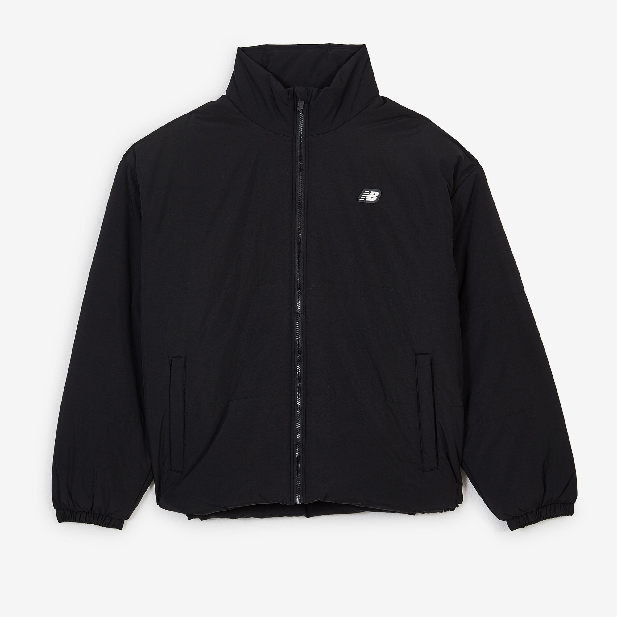 NEW BALANCE PUFFER JACKET LOGO ZWART WIT JAS HEREN Courir.be