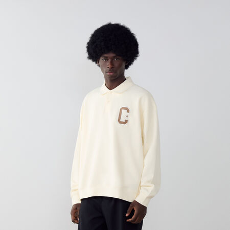 CONVERSE SWEAT POLO RETRO CHUCK BEIGE HOMME