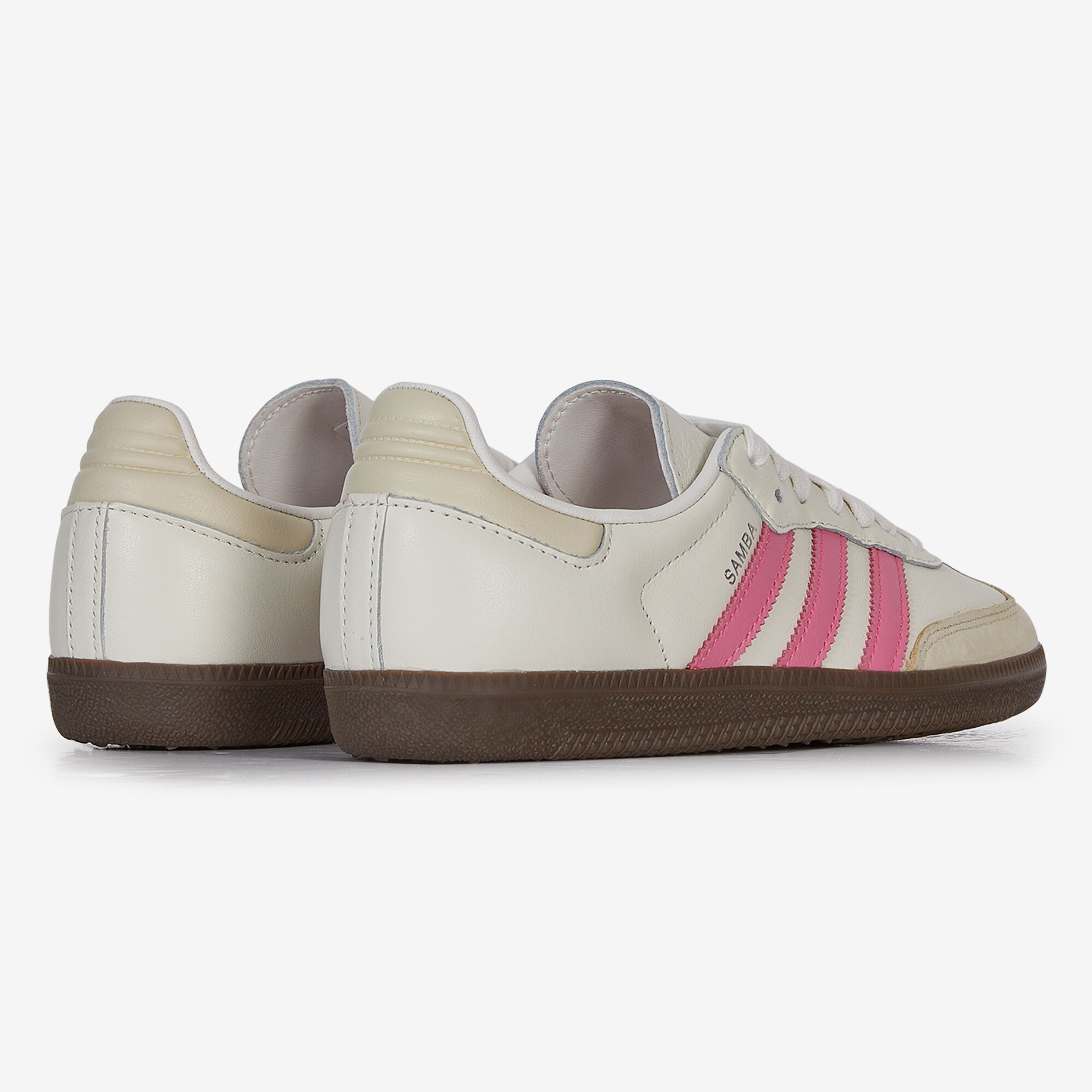 ADIDAS ORIGINALS SAMBA OG WIT ROZE SNEAKERS DAMES Courir.be