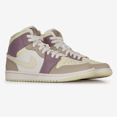 JORDAN air jordan 1 AIR JORDAN 1 MID JAUNE/VIOLET FEMME