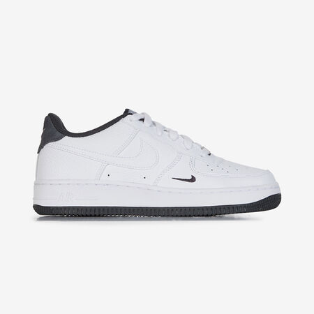 AIR FORCE 1 LOW MINI SWOOSH : WIT/ZWART