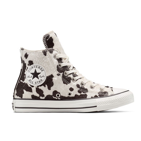 CONVERSE chuck taylor all star CTAS HI PONY HAIR VACHE BLANC/NOIR DAMES