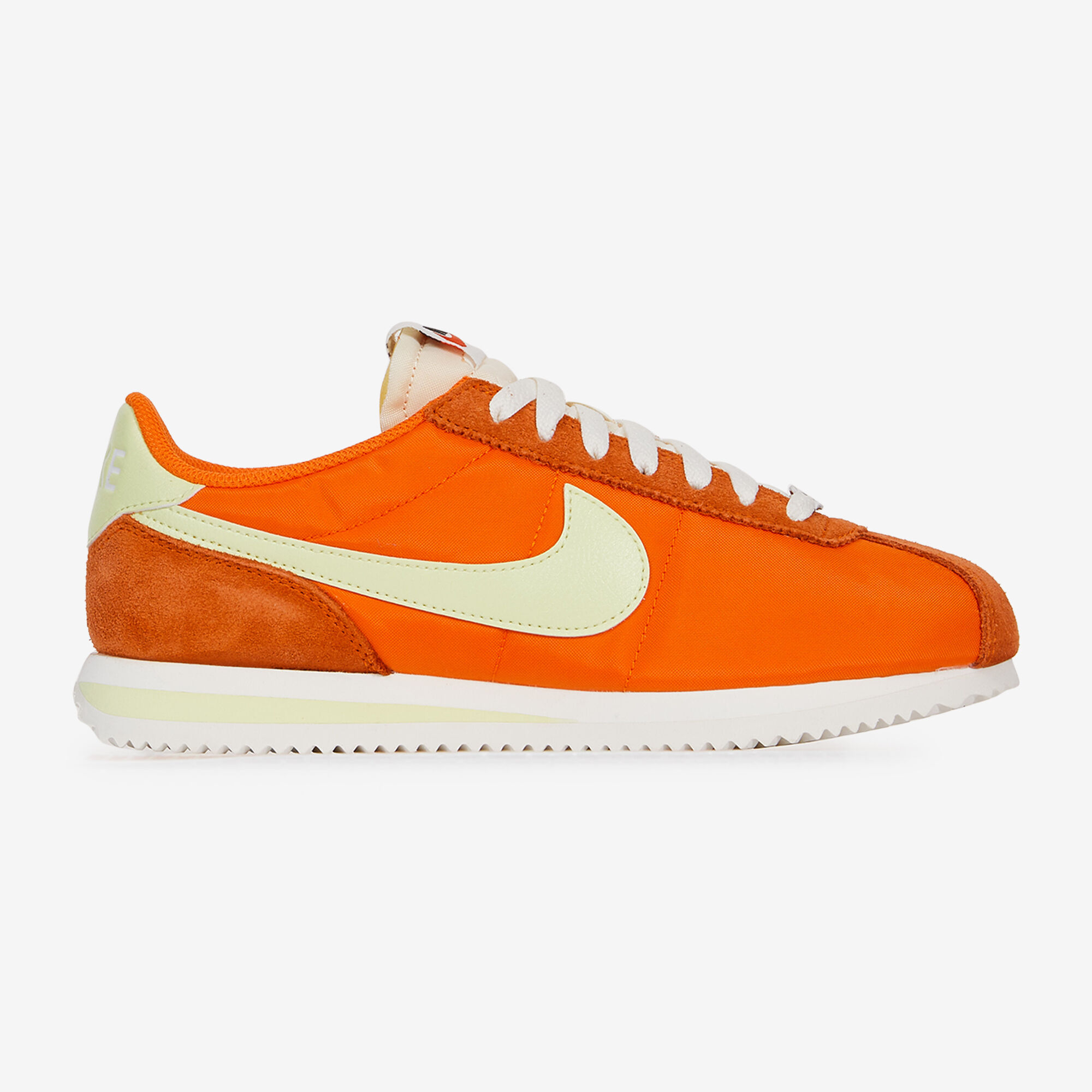 NIKE CORTEZ NYLON ORANGE JAUNE SNEAKERS FEMME Courir.be