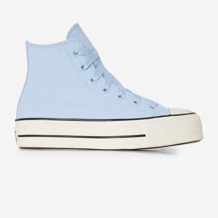 CONVERSE chuck taylor all star CHUCK TAYLOR LIFT HI DOUBLE LACE BLEU FEMME