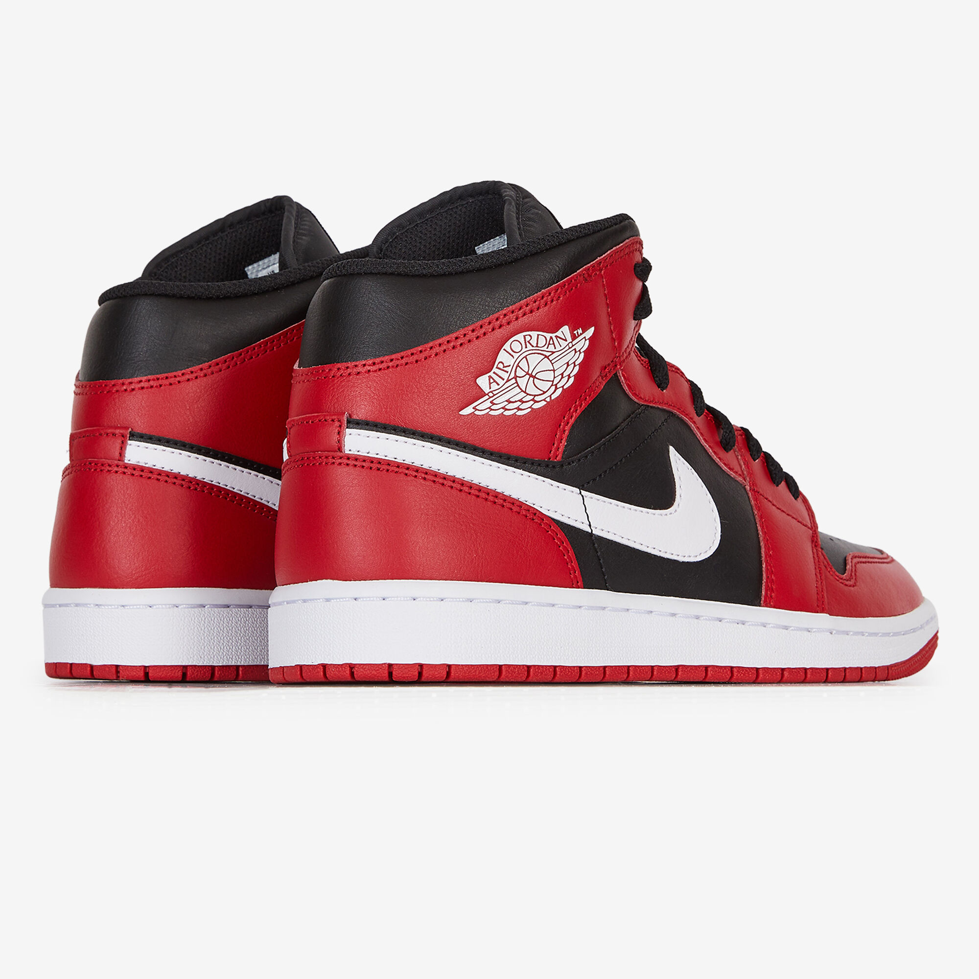 Nike air jordan zwart rood discount