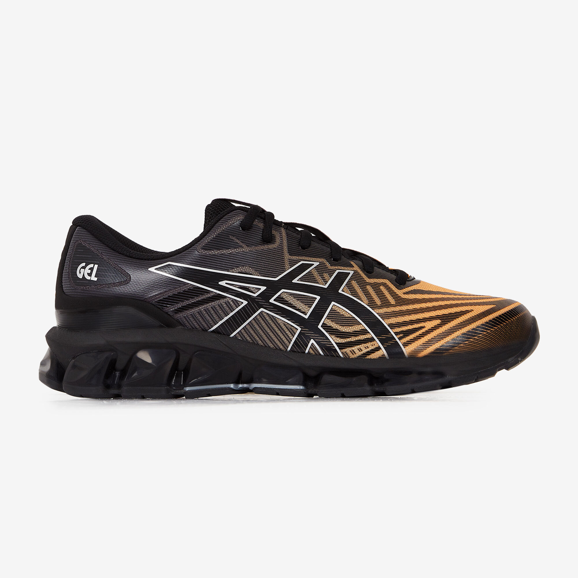 ASICS GEL QUANTUM 360 VII NOIR ORANGE SNEAKERS HOMME Courir.be