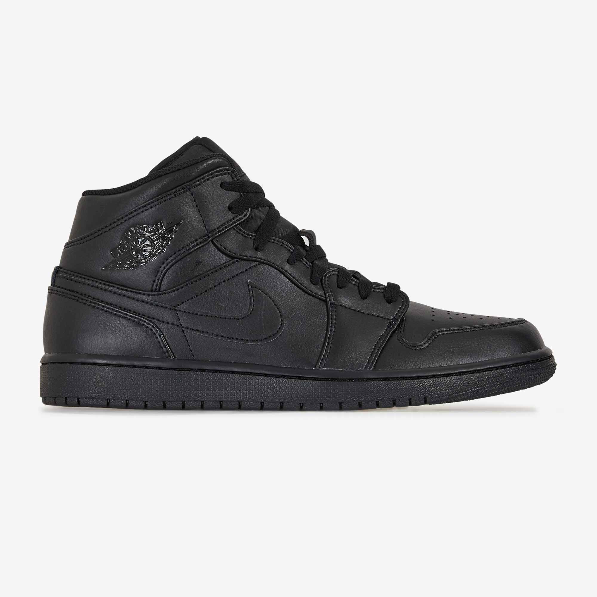 JORDAN AIR JORDAN 1 MID NOIR SNEAKERS HOMME Courir.be