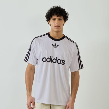 ADIDAS ORIGINALS TEE SHIRT JERSEY 3 STRIPES BLANC HOMME