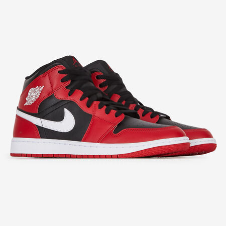 JORDAN air jordan 1 AIR JORDAN 1 MID ROOD/ZWART HEREN