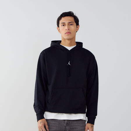 JORDAN HOODIE CENTERED LOGO DRI-FIT NOIR/BLANC HOMME