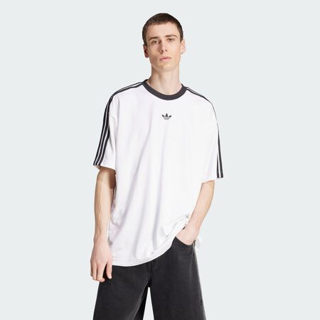 ADIDAS ORIGINALS JERSEY TREFOIL BLANC/NOIR HEREN