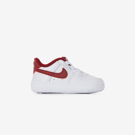 NIKE air force 1 FORCE 1 CRIB BLANC/ROUGE BÉBÉ