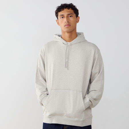 JORDAN HOODIE CENTERED LOGO DRI-FIT BEIGE/WIT HEREN