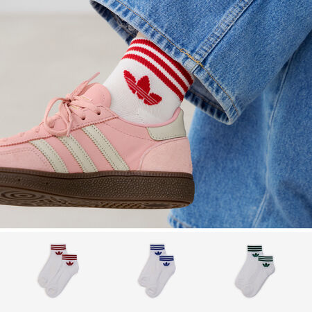 ADIDAS ORIGINALS CHAUSSETTES X3 ANKLE TREFOIL BLANC/BLEU HOMME