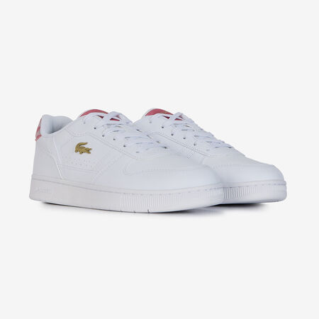 LACOSTE T-CLIP SET MONOGRAM BLANC/ROSE JUNIOR