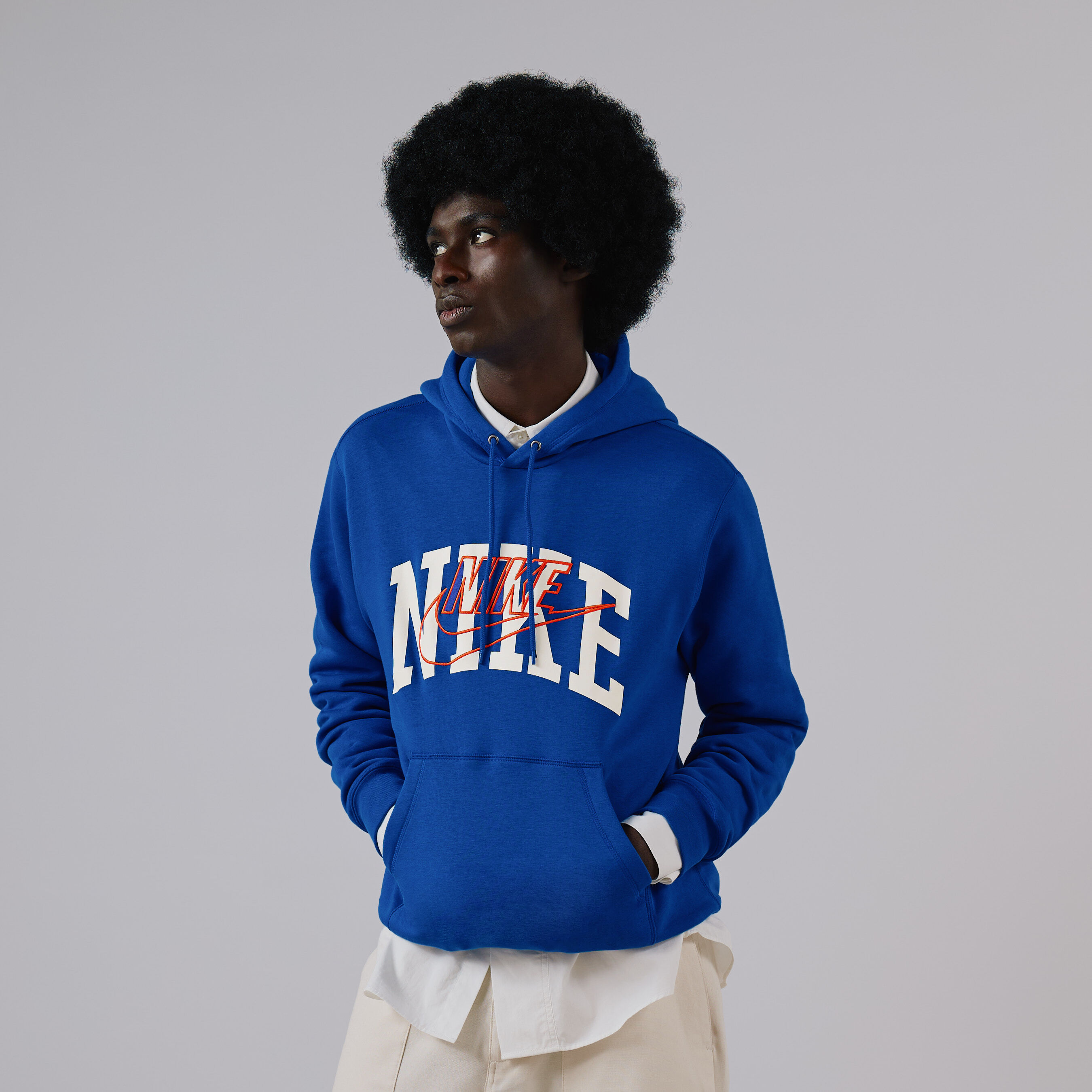 NIKE HOODIE CLUB ARCH BLEU SWEAT HOMME Courir.be