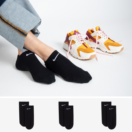 NIKE CHAUSSETTES X3 INVISIBLE NOIR MIXTE