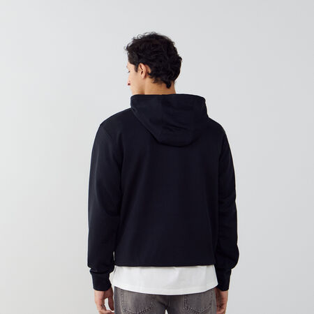 JORDAN HOODIE CENTERED LOGO DRI-FIT NOIR/BLANC HOMME