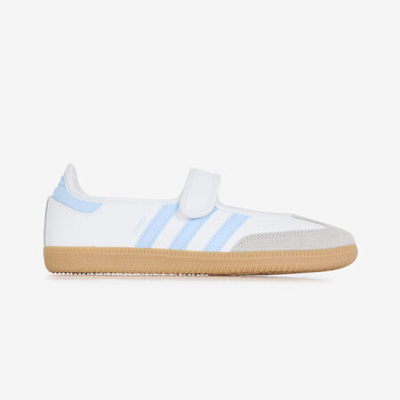 ADIDAS ORIGINALS samba SAMBA JANE BLANC/BLEU JUNIOR