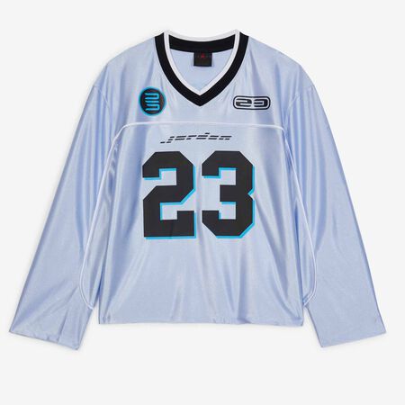 JORDAN TEE SHIRT JERSEY BLEU/NOIR FEMME
