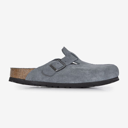 BIRKENSTOCK boston BOSTON SUEDE BASALT GRAY GRIS DAMES