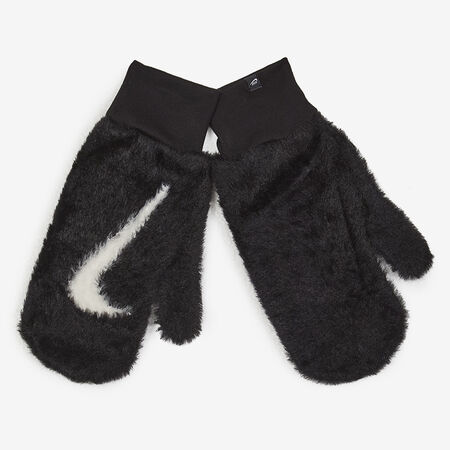 NIKE GLOVES PLUSH KNIT LM NOIR/BLANC MIXTE