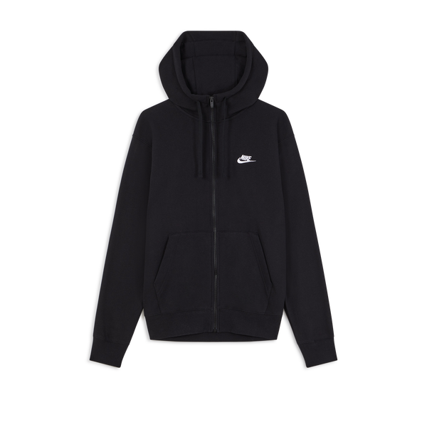 NIKE JACKET HOODIE CLUB FULLZIP NOIR BLOUSON HOMME Courir.be