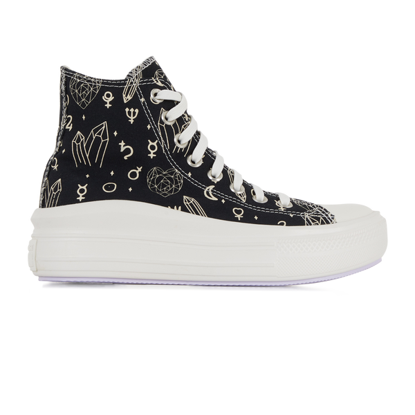 CONVERSE CHUCK TAYLOR ALL STAR MOVE HI CRYSTAL EN NOIR SNEAKERS