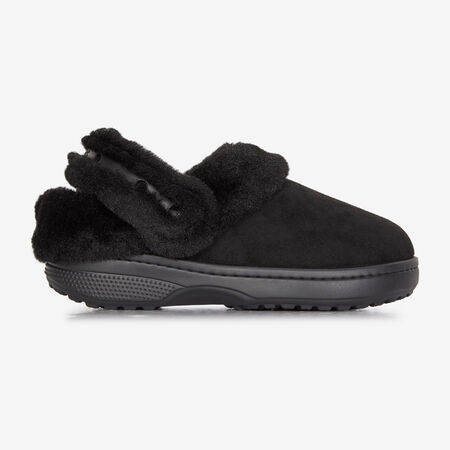 CROCS UNFURGETTABLE SUEDED CLOG NOIR DAMES