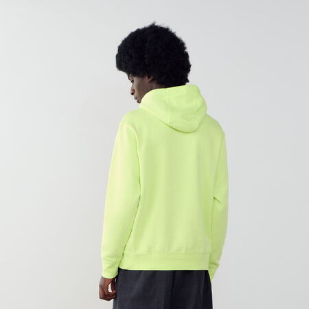 NIKE HOODIE CLUB SMALL LOGO JAUNE FLUO HOMME