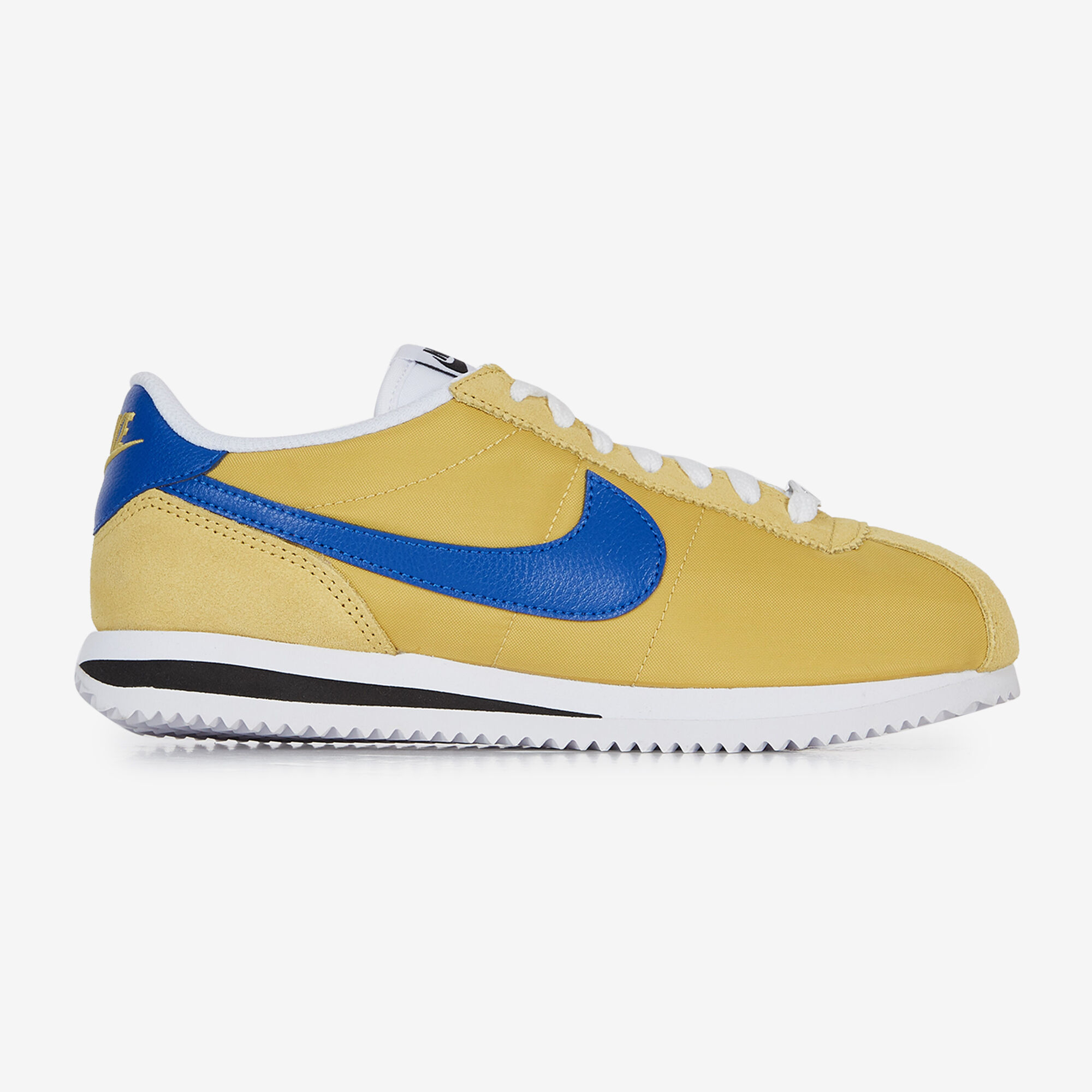 NIKE CORTEZ NYLON JAUNE BLEU SNEAKERS FEMME Courir.be