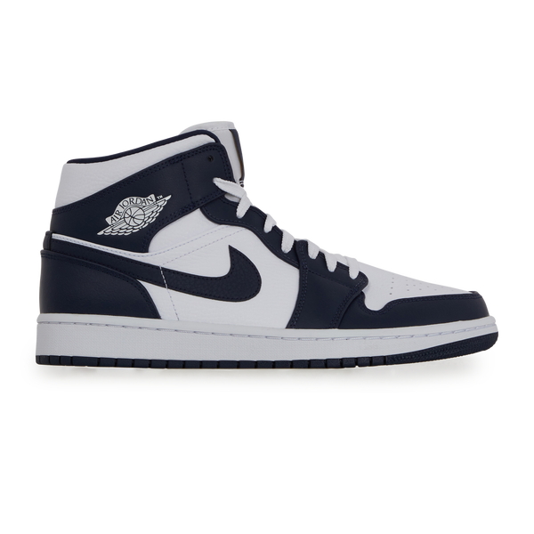 Jordan 1 sale mid blauw wit